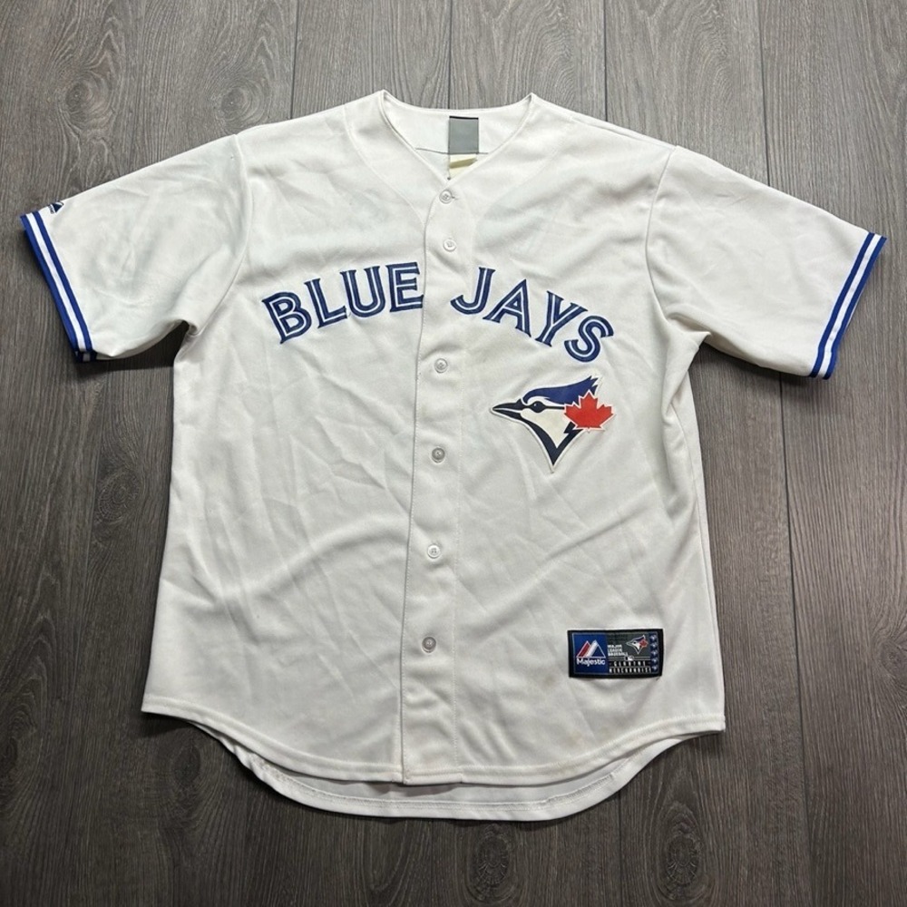 Majestic Toronto Blue Jays Jose Reyes 7 Baseball Jersey Mens White Large L